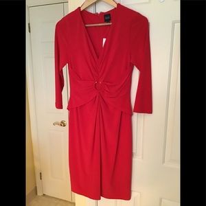 NWT Red V-Neck Dress